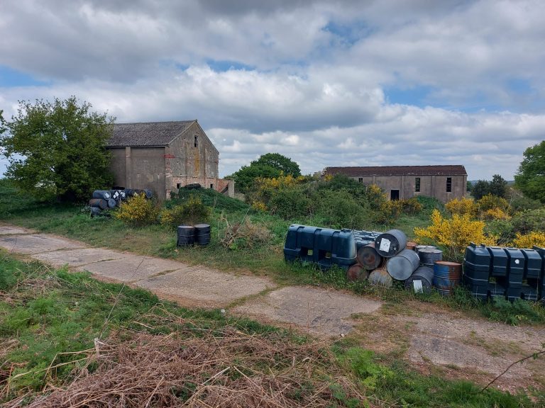 Derelict farm buildings